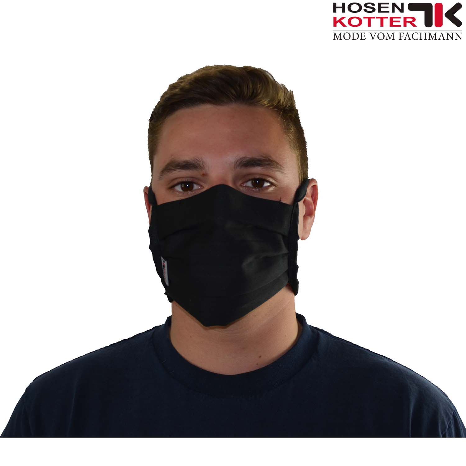 Nachhaltige Und Wiederverwendbare Stoffmaske Schwarz Mit Bindung Jetzt Online Kaufen Bei Hosen Kotter Afham Im Rottal Niederbayern